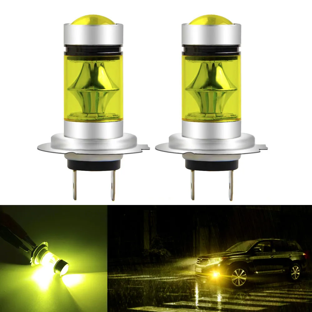 Beste 1 stks H7 LED Lamp Super Heldere 20 3030 SMD Auto Mistlampen 12 v 24 v 3000 k 6000 k Driving DRL Dagrijlicht Auto Led H7 Lamp