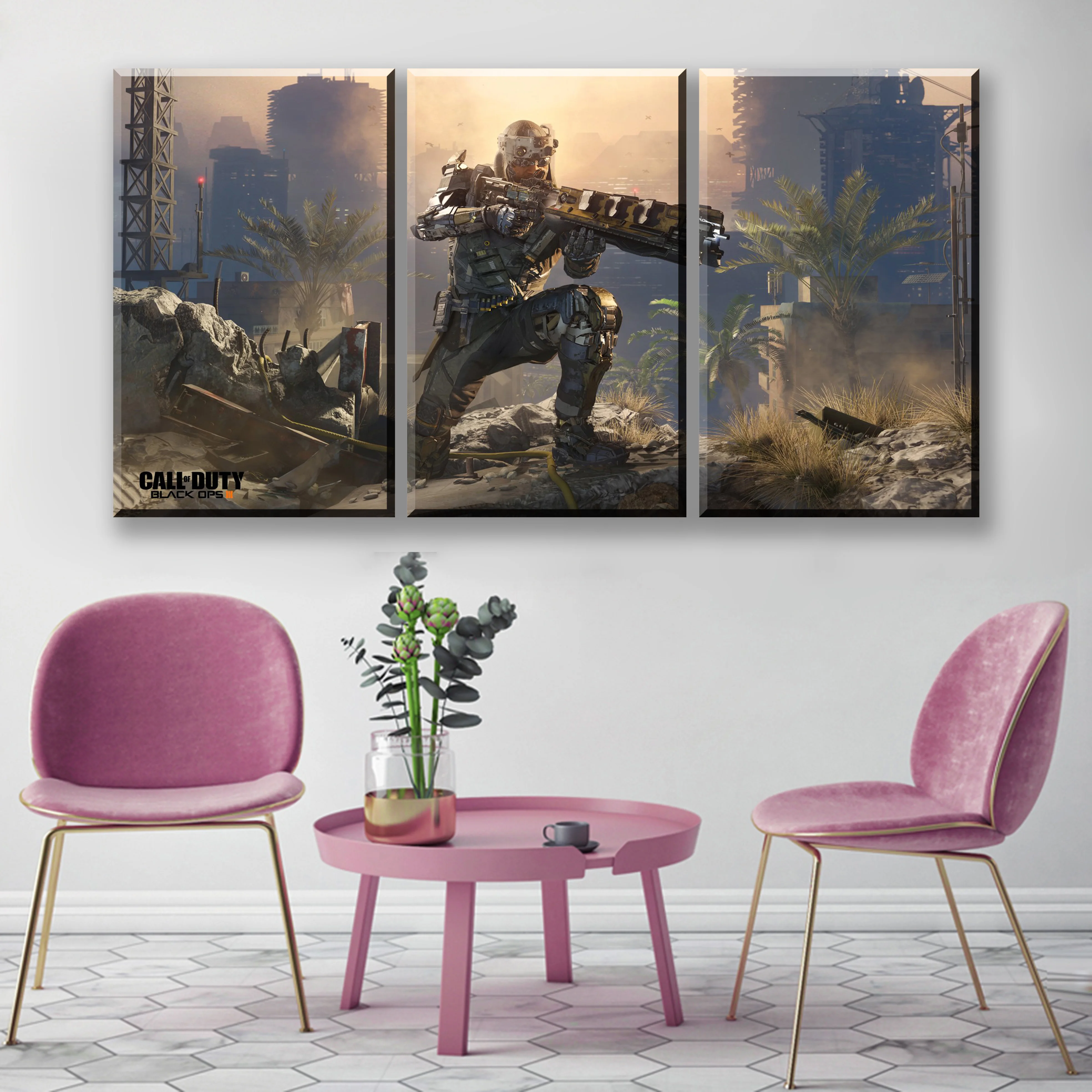 

Canvas HD Print Painting Wall Art 3 Pieces Black Ops 4 Call Duty Game Pictures Modular Abstract Poster Modular Living Room Decor