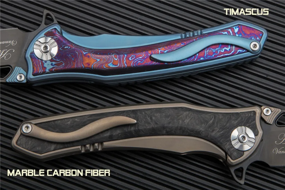 MAXACE& Полуночный Кот Янтарный складной нож карманный нож Флиппер VANADIS-10 стальные вставки Timascus/mokuti FedEx