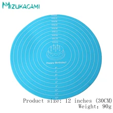 hot Spot круглый весы силиконовые Шелковый цветок настольные коврики торт лапши коврики место выпечки поставки MS-00016