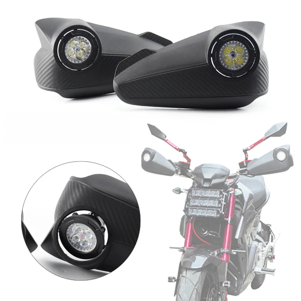 

Motorcycle accessories with light hand guard bow Windshield protection hand off-road vehicle bicycle modified LED with light