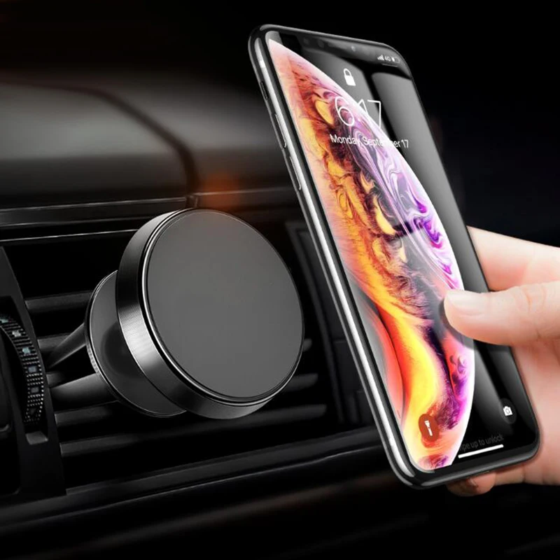 Magnetic Car Phone Holder 360 Degree Magnet Car Phone Holder Stand Support For iPhone XR Samsung S9 Magnet Mount Car Holder