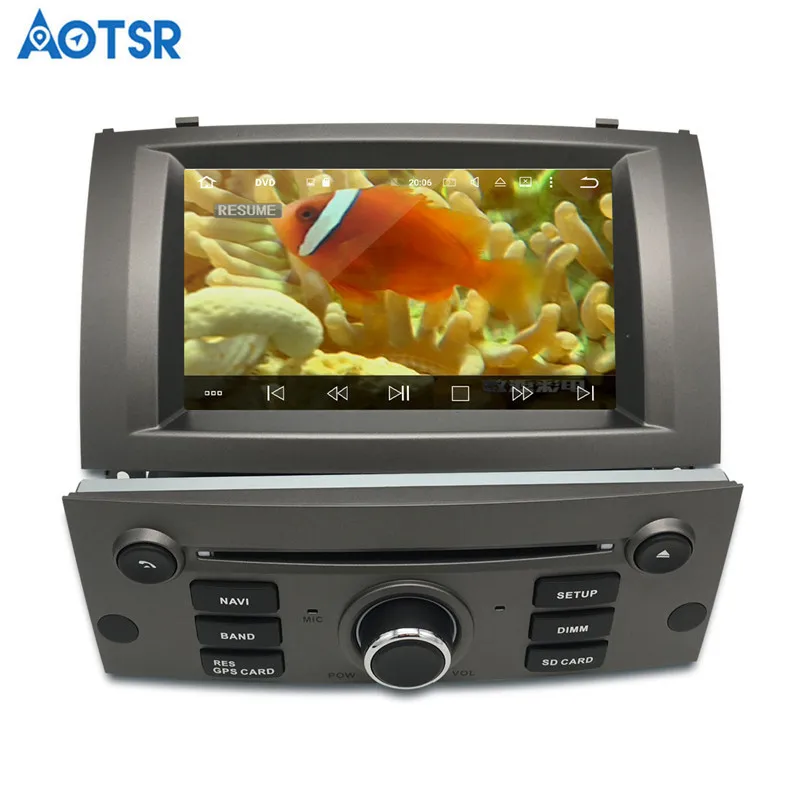 Perfect Germany Stock newest Android 8.1 Car DVD 1 Din Auto Radio For PEUGEOT 407 2004-2010 7" IPS Stereo GPS Navigation tape recorder 20