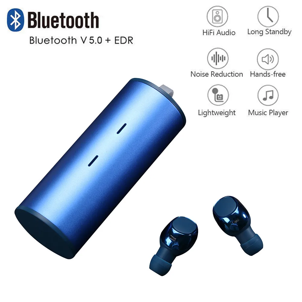 

Mini True Wireless Earbud TWS Bluetooth 5.0 Stereo Earphone HIFI In-Ear Headset Sports Music Earphones Headsets Handfree Mic