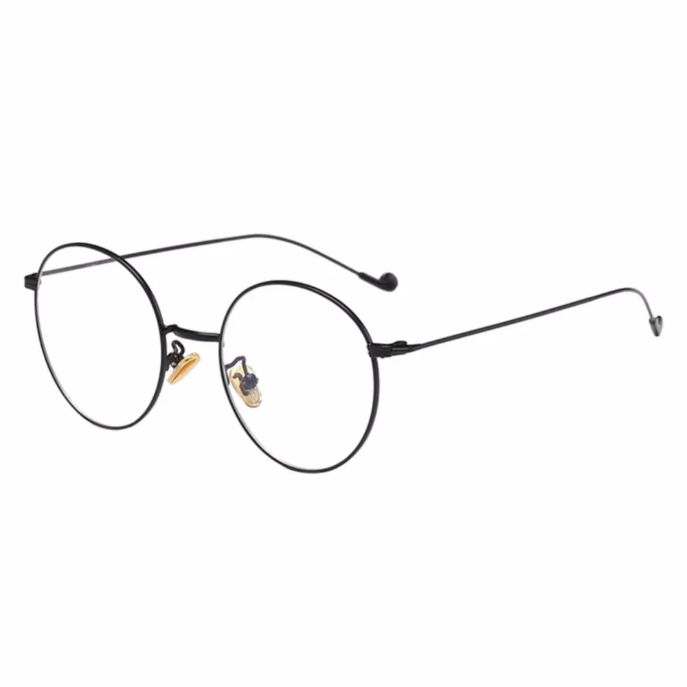 Metal Thin Round Frame Nearsighted Glasses Myopia Eyeglasses Short