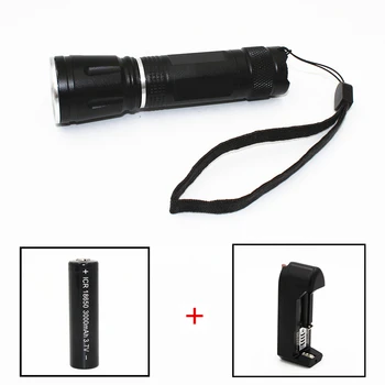 

Mini XPE R5 LED 450LM Flashlight 3 Modes Zoomable Light Torch 18650 battery Lamp