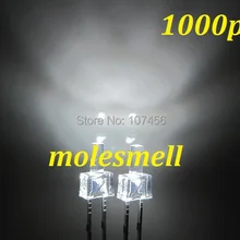 1000 шт новые 2 мм плоские белые водный яркий светодиодный яркие белые светодиоды 2 мм плоская головка башня светодиодный Белый