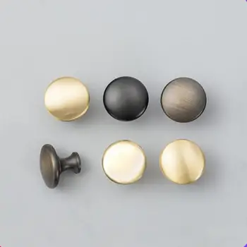 

Pure copper single hole wardrobe door handle copper Nordic light luxury simple cabinet shoe drawer brass handle