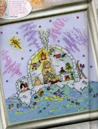 Di Alta Qualità Bella Contati Punto Croce Kit Alaskan Eschimesi Lontano Nord Uomo Primitivo Bothy