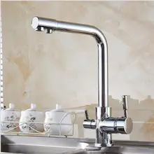 Модный хромированный кухонный поворотный умывальник на бортике torneira cozinha смеситель с одной ручкой смеситель H8792