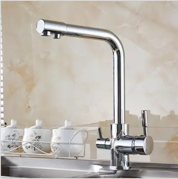

Free shipping Fashion chrome Kitchen Swivel Basin Sink Deck Mounted torneira cozinha single Handle Faucet mixer Tap H8792