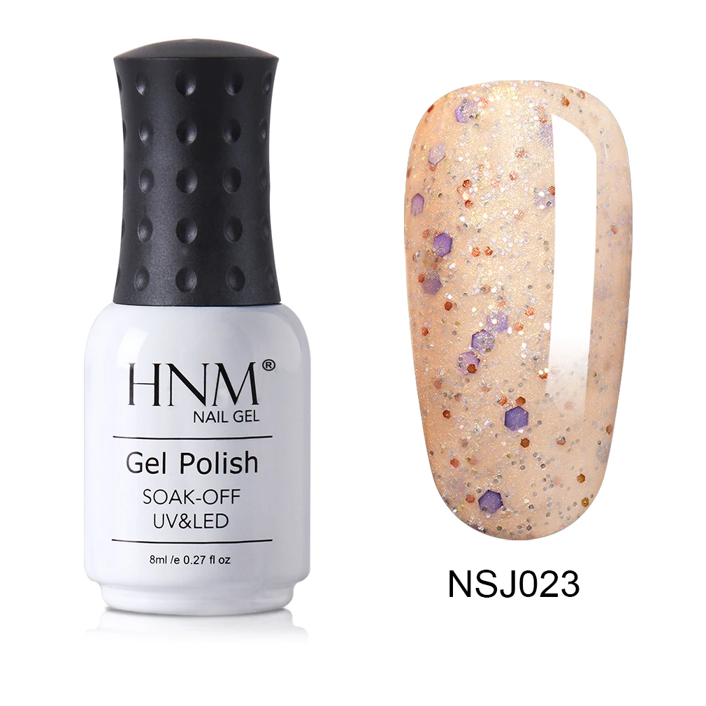 HNM сырный гель для ногтей Candy Sandy Shimmer Профессиональный замачивающийся долговечный светодиодный Гель-лак 8 мл Лак для дизайна УФ-лак 8 мл - Цвет: 023