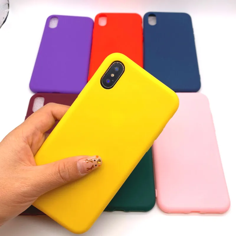 Силиконовый чехол для чехла iPhone 5S карамельный цвет мягкий ТПУ защитный экрана