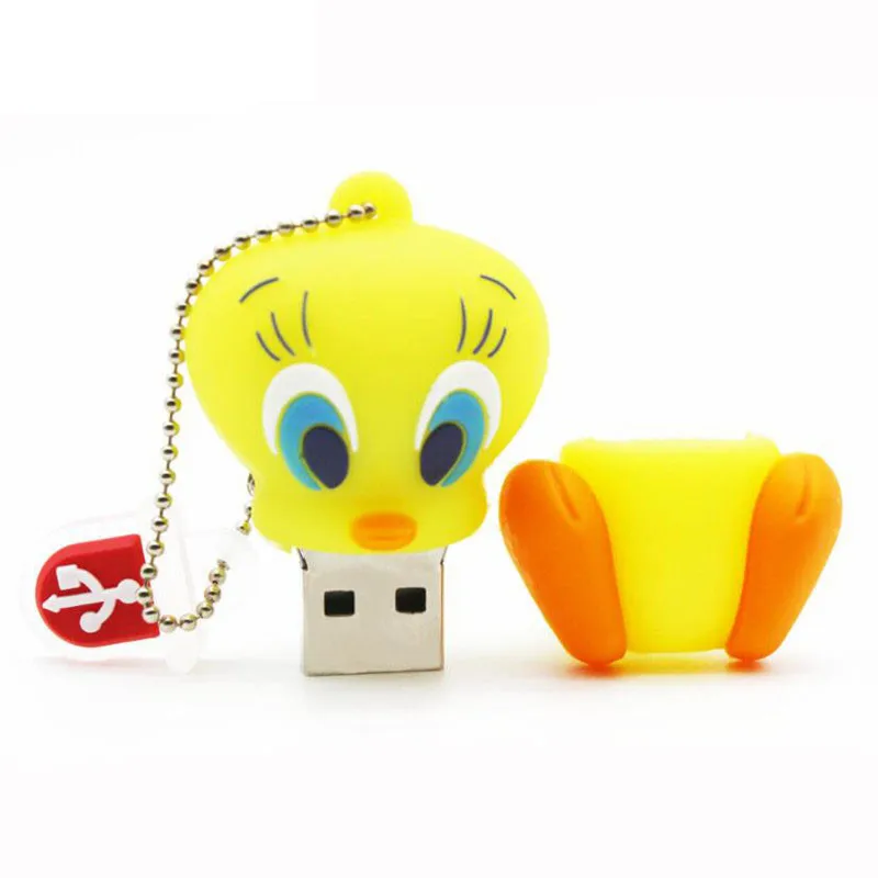 Мультяшная модель утки с изображением Льва багов зайчика Даффи pendrive 4 GB/8 GB/16/32 GB USB