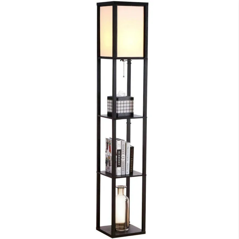 

CHENGYILT Nordic Style LED Shelf Floor Lamp - Modern Standing Light for Living Rooms & Bedrooms