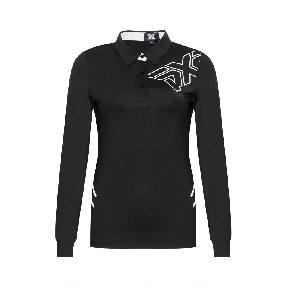PXG Women Golf T-shirt New Slim Sportswear Lady Golf Jersey 3 colors Golf clothes S-XXL Long-Sleeve Leisure Brand Golf shirt