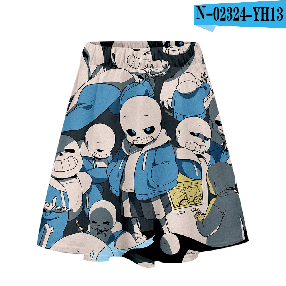 Undertale юбка Харадзюку Повседневный стиль Харадзюку поп юбки новые сексуальные Kpops Женские повседневные модные юбки горячая распродажа - Цвет: C