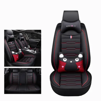 

Front+Reat Cartoon Leather universal car seat cover for benz mercedes w166 w201 w202 t202 w203 t203 w204 w205 t210 w211 t211