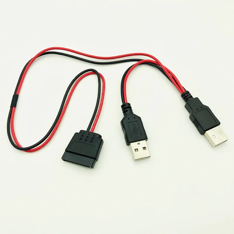 SATA к USB кабель питания HDD адаптер 40 см 5V папа 15Pin Женский порт источник для ноутбука