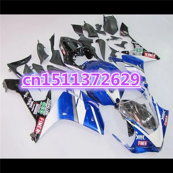 

YZF-R1 07-08 Hot sales Fairings for YZF R1 07 08 YZF1000 R1 07 08 YZF R1 2007 2008 blue white black fairing kits-Dor D