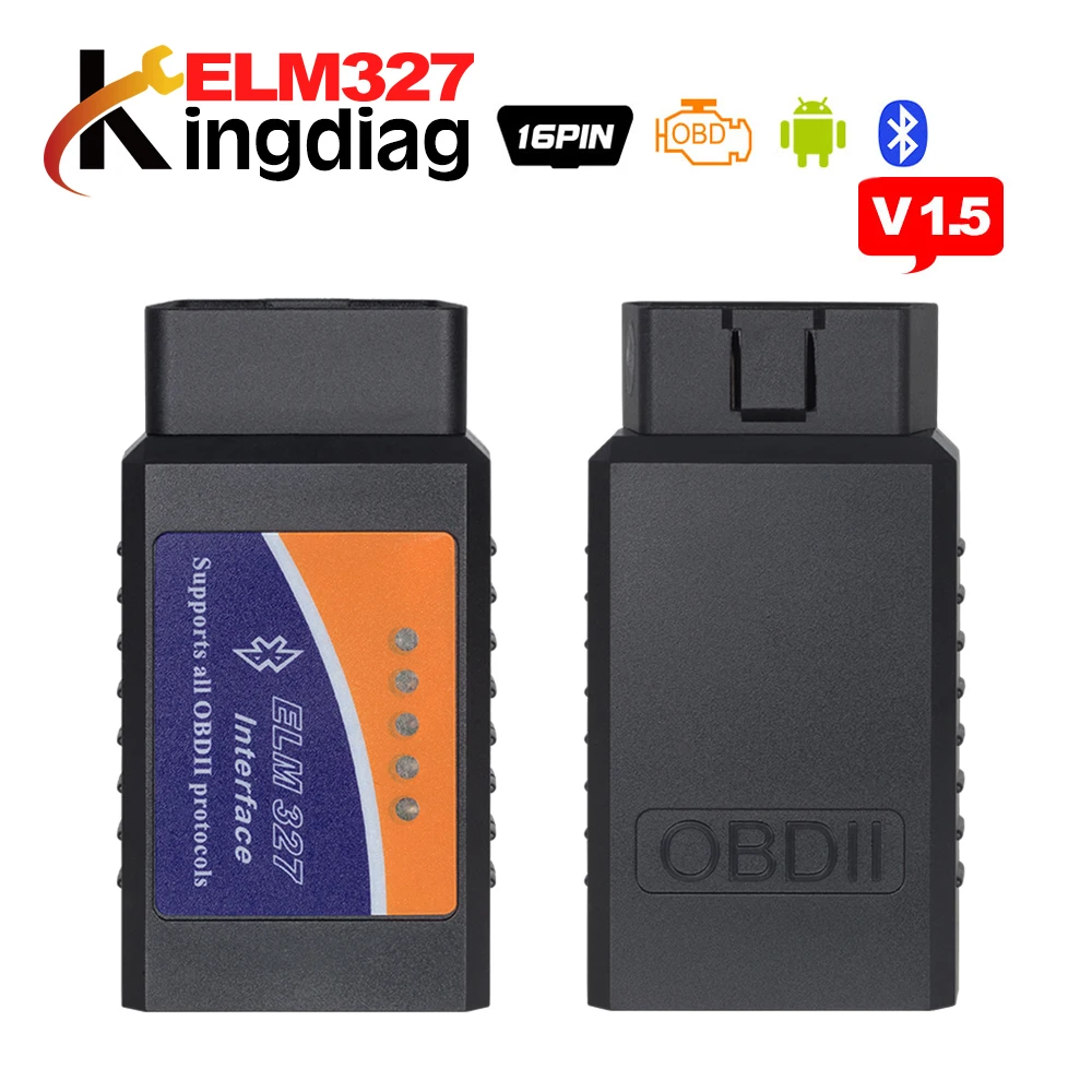 ELM 327 V 1.5 BT adapter Works On Android Torque Elm327 Bluetooth 2.0 ...