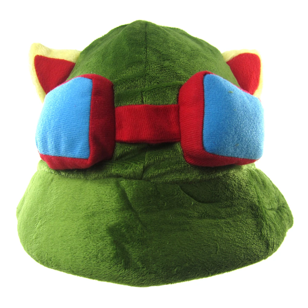 Brdwn Быстрый разведчик Teemo зеленый Косплей крикет-Кепка Солнцезащитная шляпа - Цвет: Amy green