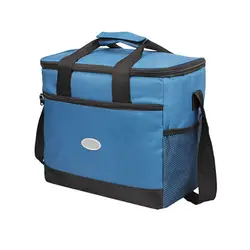 16L большая сумка для ланча двойная молния сумка для путешествий пикника переносная изолированная сумка-холодильник на плечо KA-BEST