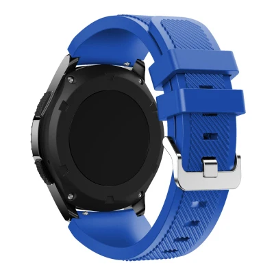 Ремешки для наручных часов черные 22 мм Роскошные брендовые новые модные спортивные силиконовые браслеты ремешок для samsung gear S3 Frontier Лидер продаж - Цвет ремешка: Blue