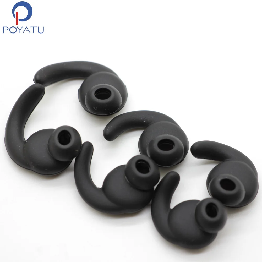 

POYATU Earbud Gel Earbud Tips For Meizu EP51 In-Ear Sports Bluetooth Headphones Replacement Eartips Earbuds Earhook 3pairs S/M/L