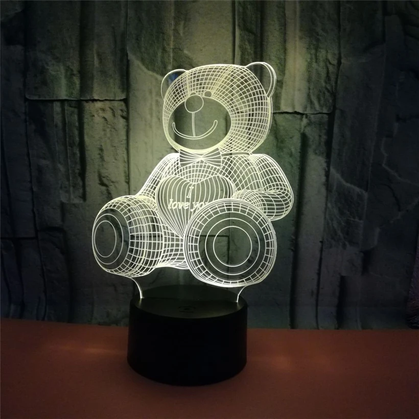 bear 3D night light (15)
