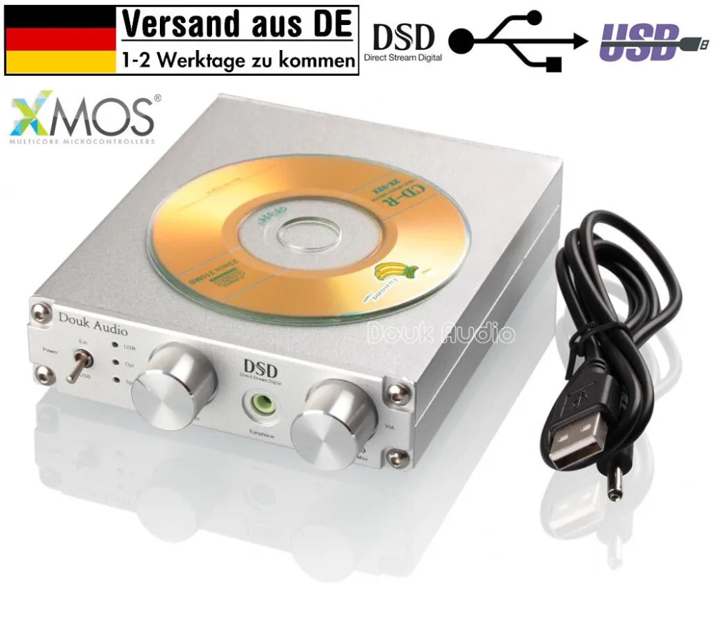 

Nobsound Mini Digital to Analog USB DAC XMOS DSD256 PCM384K Audio Decoder Headphone Amp