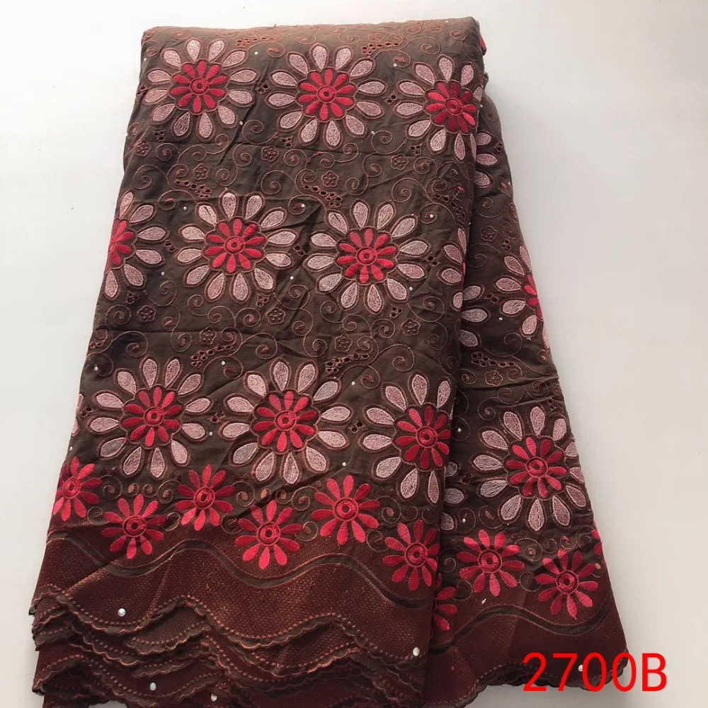 Нигерийская кружевная ткань новейшее швейцарское швейцарская кружевная вуаль с африканскими камнями кружево с хлопковой вышивкой ks2700B
