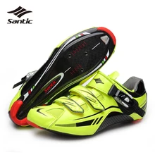 Santic Pro Дорожная обувь для велоспорта Мужская Ультралегкая обувь из углеродного волокна обувь для шоссейного велосипеда дышащие велосипедные кроссовки Sapatilha Ciclismo