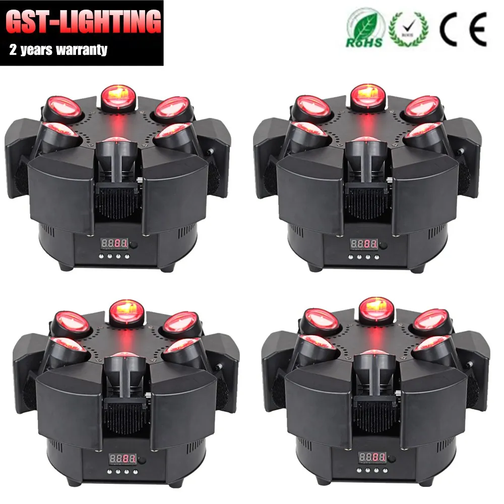 4PCS/LOT 6 Heads Smart 6X10W RGBW 4IN1 LED Beam Moving Head Lights Dj Wash Strobe | Освещение