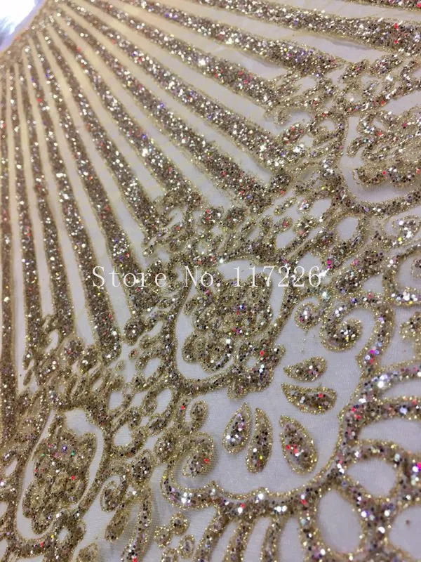 Модные наклеенного блеск гипюр Кружево jrb-022 Африканский шнур Кружево Ткань с блеском