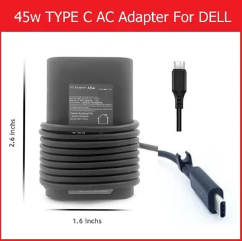 

45W 20V/5V 2.25A/2A USB-C Type C Laptop Charge AC adapter For Dell XPS 12 9250 & Latitude 7370 7275 & Venue 8 pro / 10 pro 5056