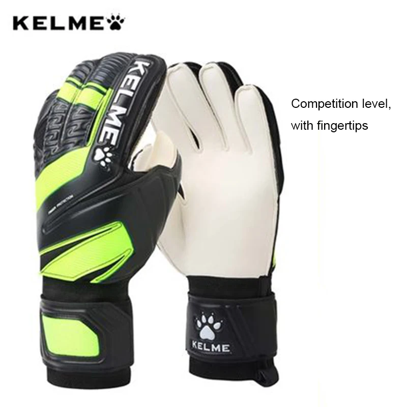 KELME Brand Men Professional Soccer Goalie Gloves Football Goalkeeper