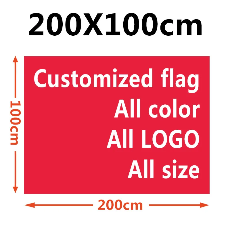 

FLYING Polyseter 200X100CM 1X2M printed Decoration custom flag