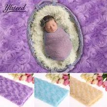 Детское одеяло для фото 3D Роза цветочный фон для маленьких мальчиков и девочек фото фон для фотосъемки новорожденных реквизиты фотосессии подставка для фотографий