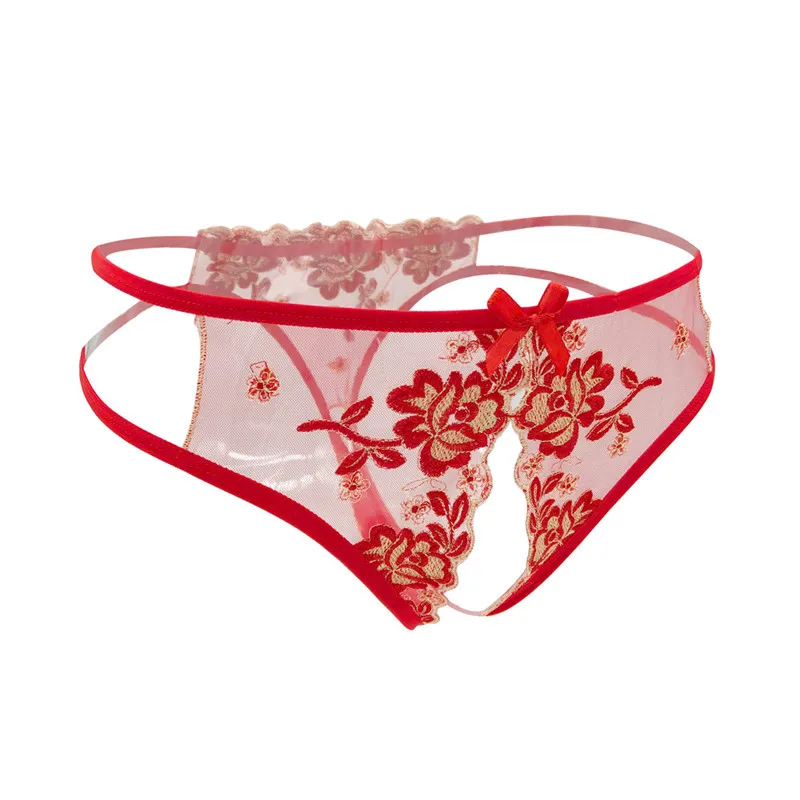 Women Sexy Lingerie hot erotic sexy open crotch panties Porn transparent Lace underwear crotchless underpants briefs for woman