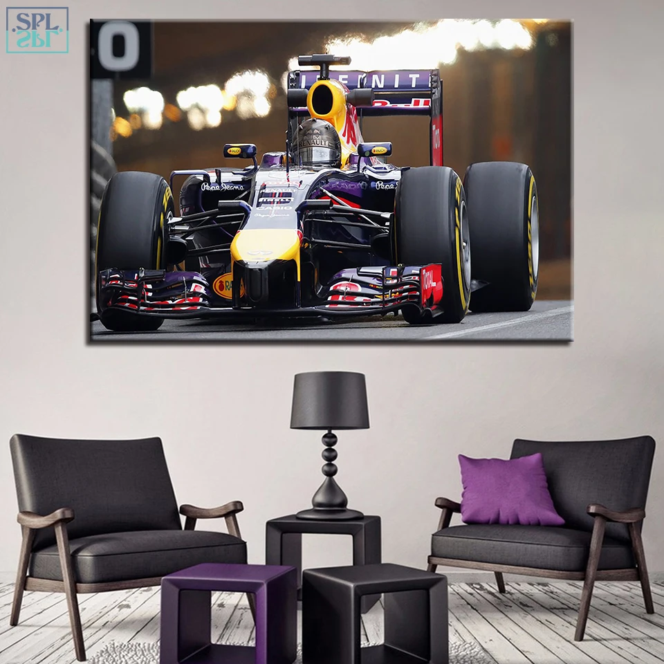 

SPLSPL Modern Canvas Paintings 1 Piece F1 Bike Racing Pictures For Living Room Home Decor Wall Art Prints Car Posters No Frame