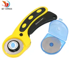 45mm nóż obrotowy zestaw 5 sztuk ostrza na papier tekstylny Vinyl Circular Cut tarcza tnąca patchworkowa skórzana Craft Sewing Tool