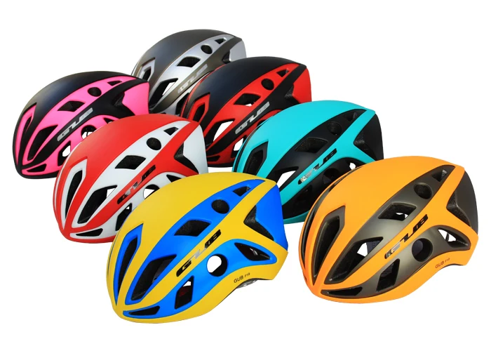 

GUB F19 Cycling Helmet Ultralight Aerodynamics Road Racing Bike Helmet 57-61cm Integrated Molded 22 Holes Bicycle Helmet