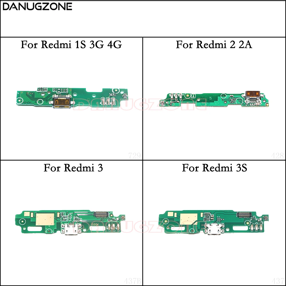 

USB Charging Port Dock Socket Plug Jack Connector Charge Board With Microphone Flex Cable For Xiaomi Redmi 3 3S 1S 2 2A 2S