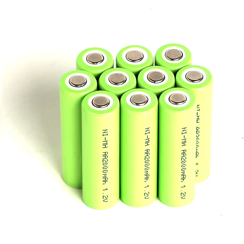 

GTF 1PCS 1.2V AA 100% real capacity 2000mAh Ni-MH Rechargeable Battery 2A Batteries For camera toys power Vacuum cleaner battery
