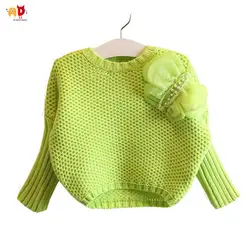 AD бабочки для девочек мягкие свитера От 2 до 10 лет Детская светло-зеленый блузка дети зима осень футболка одежда Топы