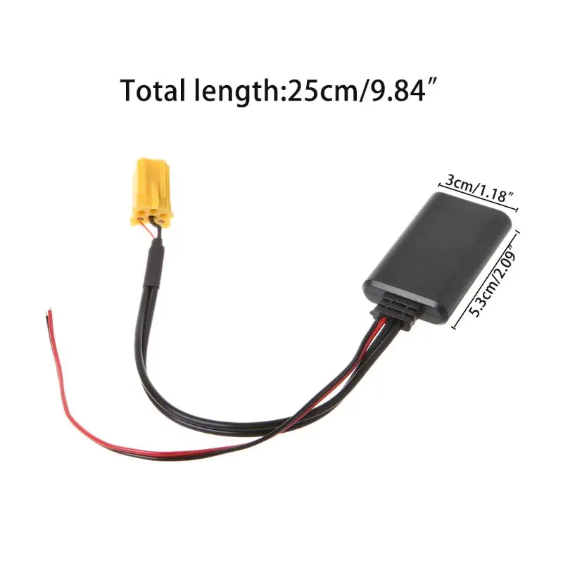 

Car bluetooth AUX Adapter Wireless Radio Stereo AUX-IN Cable For Smart ForTwo 451 5351 dorp shipping