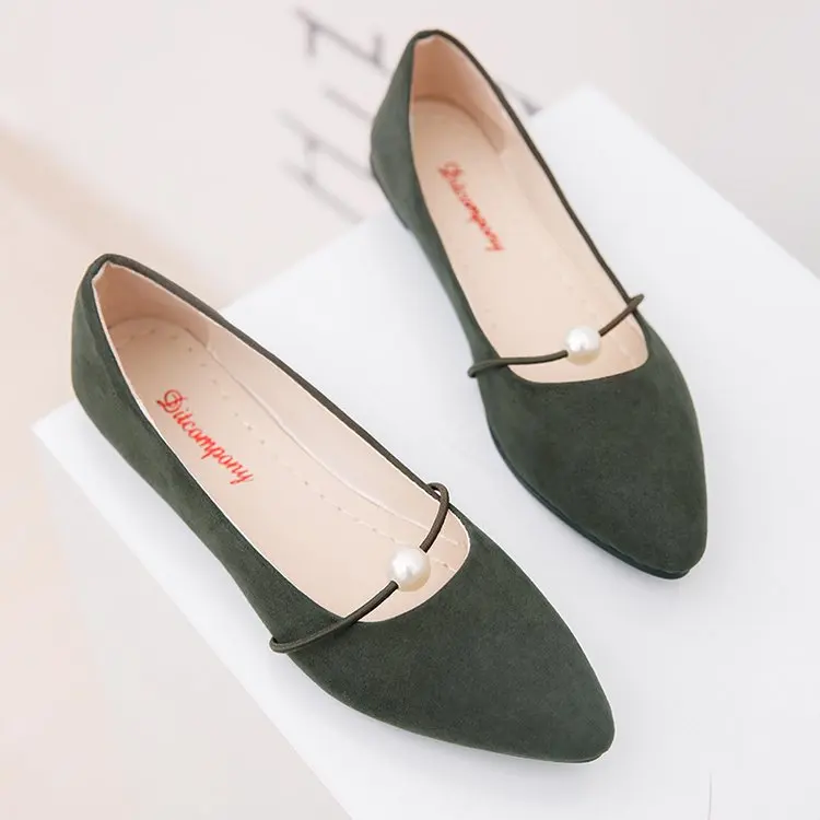 ballet flats with pearls