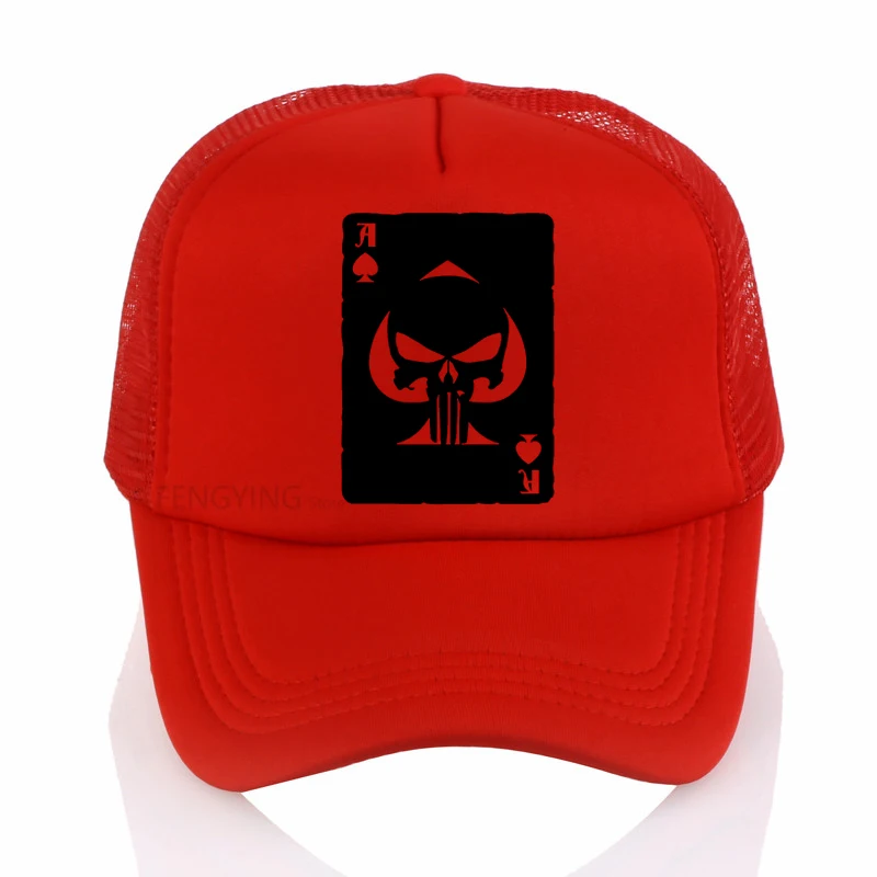 Boné Alta Qualidade Jogando Cartão Ace de Espadas Boné Punisher