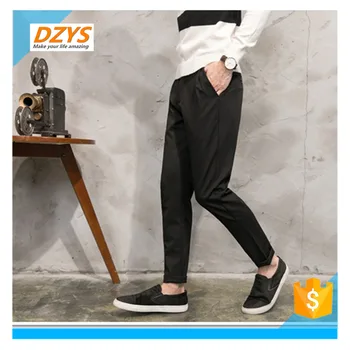 

DZYS-JF 2018 new nine points trousers men's casual pants Slim straight stretch youth feet men's trousers